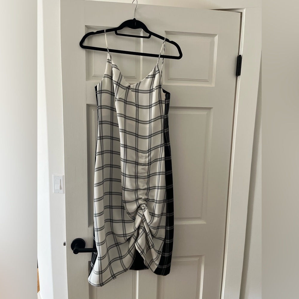 Matter Makers dual plaid print dress XS